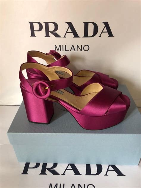 scarpa prada col tacco in tessuto|Scarpe col tacco PRADA da Donna .